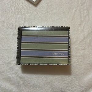 Box of 16 Striped Thank You Cards with Envelopes